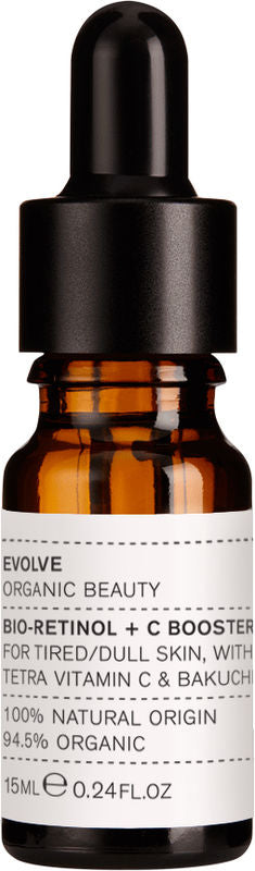 Evolve Organic Bio-Retinol + C Booster, 15 ml